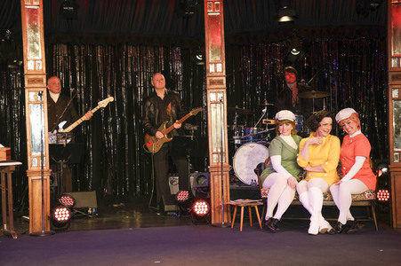 Fototermin mit Ursli Pfister als Peggy March in Berlin