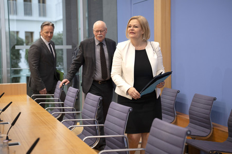 Bundespressekonferenz zur Vorstellung der Polizeilichen Kriminalstatistik 2024 in Berlin