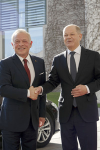 Empfang des Königs von Jordanien im Bundeskanzleramt in Berlin