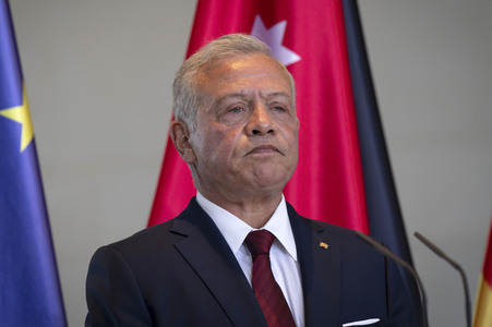 Empfang des Königs von Jordanien im Bundeskanzleramt in Berlin