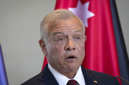 Empfang des Königs von Jordanien im Bundeskanzleramt in Berlin