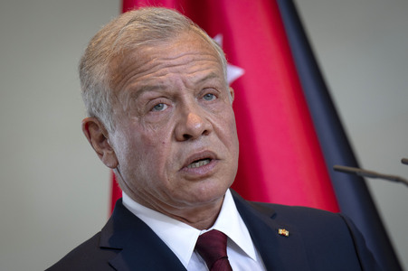 Empfang des Königs von Jordanien im Bundeskanzleramt in Berlin