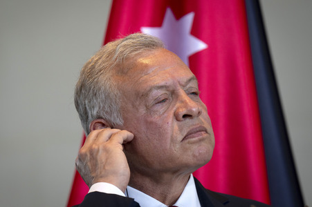 Empfang des Königs von Jordanien im Bundeskanzleramt in Berlin