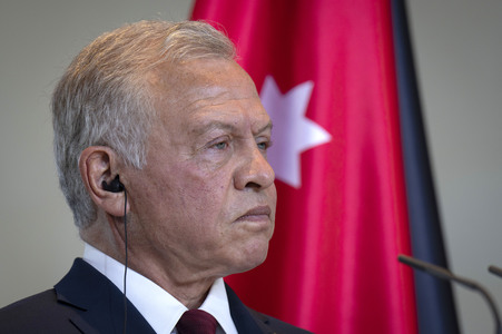 Empfang des Königs von Jordanien im Bundeskanzleramt in Berlin