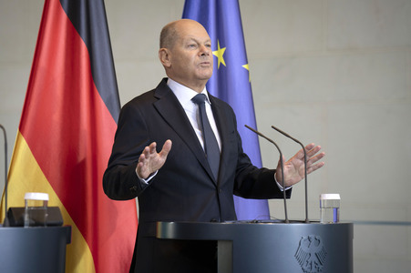 Empfang des Königs von Jordanien im Bundeskanzleramt in Berlin