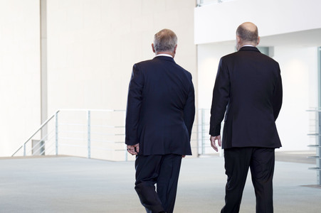 Empfang des Königs von Jordanien im Bundeskanzleramt in Berlin