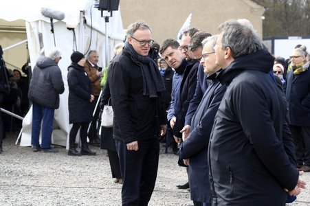 Kranzniederlegung zum 80. Jahrestag der Befreiung des Konzentrationslagers Buchenwald