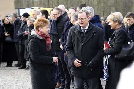 Kranzniederlegung zum 80. Jahrestag der Befreiung des Konzentrationslagers Buchenwald