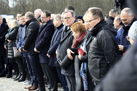 Kranzniederlegung zum 80. Jahrestag der Befreiung des Konzentrationslagers Buchenwald