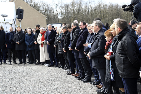 Kranzniederlegung zum 80. Jahrestag der Befreiung des Konzentrationslagers Buchenwald