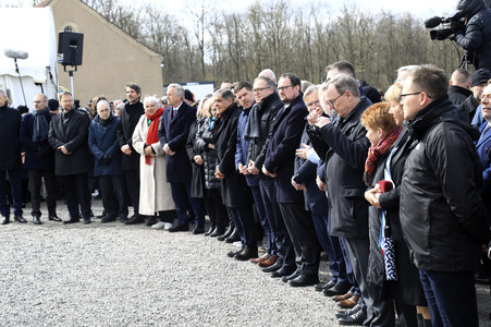 Kranzniederlegung zum 80. Jahrestag der Befreiung des Konzentrationslagers Buchenwald