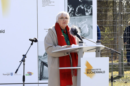 Kranzniederlegung zum 80. Jahrestag der Befreiung des Konzentrationslagers Buchenwald