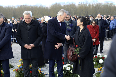 Kranzniederlegung zum 80. Jahrestag der Befreiung des Konzentrationslagers Buchenwald