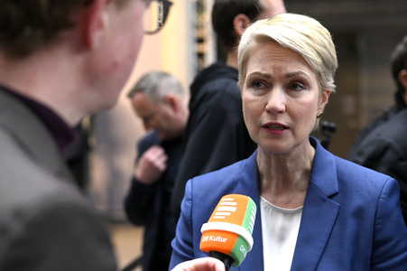 Pressekonferenz von CDU, CSU und SPD in Berlin