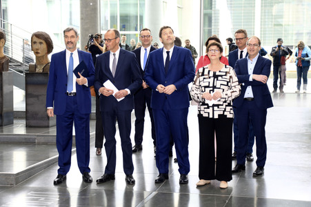 Pressekonferenz von CDU, CSU und SPD in Berlin