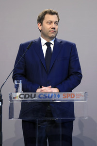 Pressekonferenz von CDU, CSU und SPD in Berlin