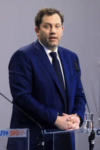 Pressekonferenz von CDU, CSU und SPD in Berlin