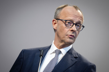 Pressekonferenz von CDU, CSU und SPD in Berlin