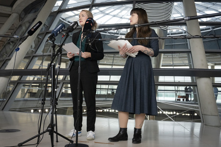 Pressestatement der Partei Die Linke in Berlin