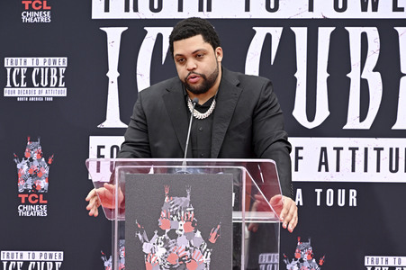 Hand and Footprint Ceremony mit Ice Cube in Los Angeles