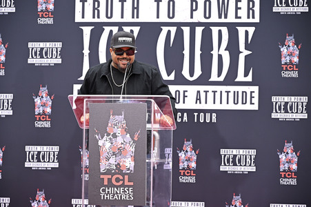 Hand and Footprint Ceremony mit Ice Cube in Los Angeles