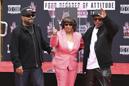 Hand and Footprint Ceremony mit Ice Cube in Los Angeles