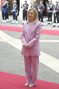 Giorgia Meloni empfängt  JD Vance in Rom