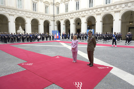 Giorgia Meloni empfängt  JD Vance in Rom