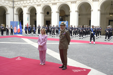 Giorgia Meloni empfängt  JD Vance in Rom