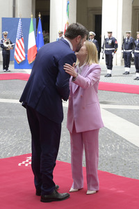 Giorgia Meloni empfängt  JD Vance in Rom