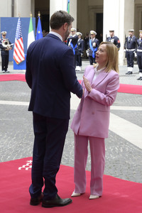 Giorgia Meloni empfängt  JD Vance in Rom