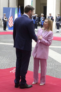 Giorgia Meloni empfängt  JD Vance in Rom