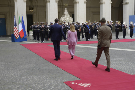 Giorgia Meloni empfängt  JD Vance in Rom