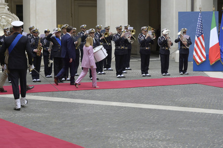 Giorgia Meloni empfängt  JD Vance in Rom