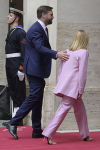 Giorgia Meloni empfängt  JD Vance in Rom