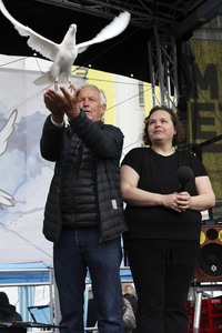 Demonstration 'Friedensprozession' in Dresden