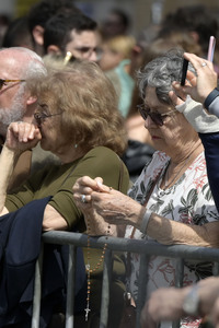 Trauer um Papst Franziskus in Rom
