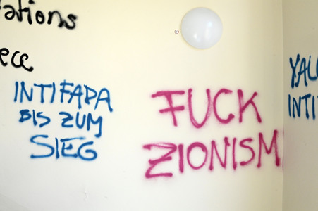 Schäden in Hörsaal der Humboldt-Universität nach propalästinensischen Protesten in Berlin