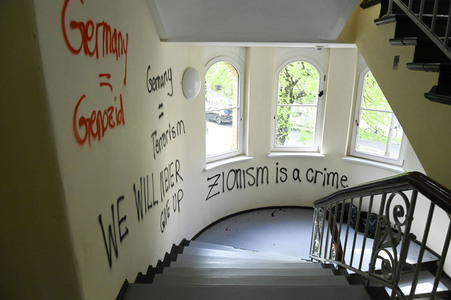 Schäden in Hörsaal der Humboldt-Universität nach propalästinensischen Protesten in Berlin