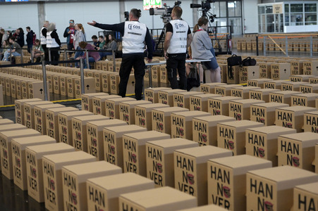 Bibelstunde mit Angela Merkel beim 39. Evangelischen Kirchentag in Hannover