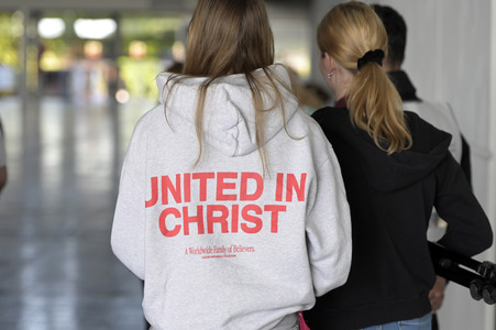 Bibelstunde mit Angela Merkel beim 39. Evangelischen Kirchentag in Hannover