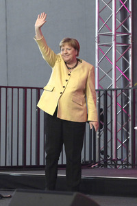 Bibelstunde mit Angela Merkel beim 39. Evangelischen Kirchentag in Hannover