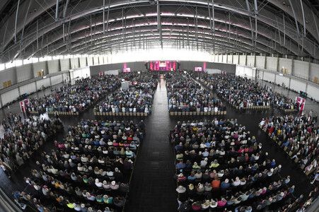 Bibelstunde mit Angela Merkel beim 39. Evangelischen Kirchentag in Hannover