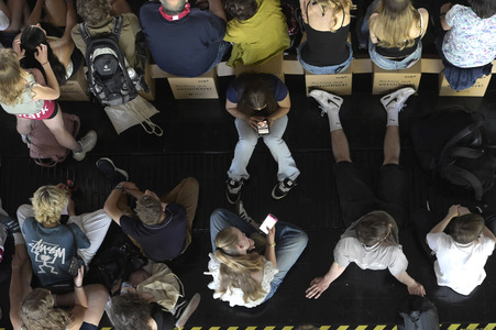 Bibelstunde mit Angela Merkel beim 39. Evangelischen Kirchentag in Hannover