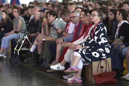 Bibelstunde mit Angela Merkel beim 39. Evangelischen Kirchentag in Hannover