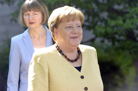 Bibelstunde mit Angela Merkel beim 39. Evangelischen Kirchentag in Hannover