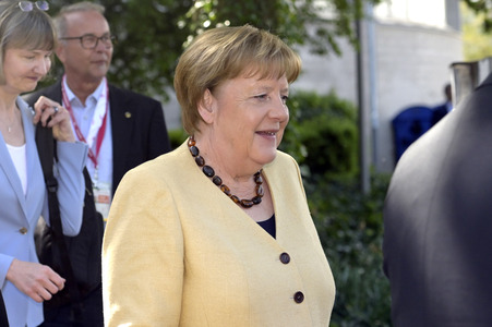 Bibelstunde mit Angela Merkel beim 39. Evangelischen Kirchentag in Hannover