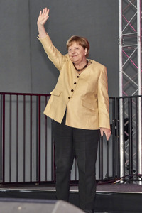 Bibelstunde mit Angela Merkel beim 39. Evangelischen Kirchentag in Hannover