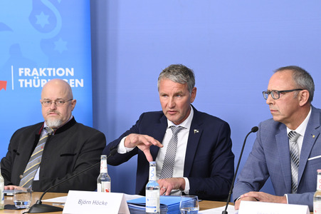 Presskonferenz mit Björn Höcke in Berlin