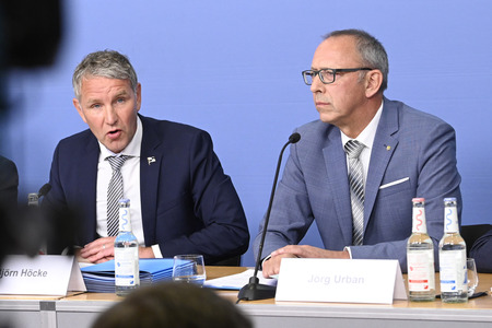 Presskonferenz mit Björn Höcke in Berlin